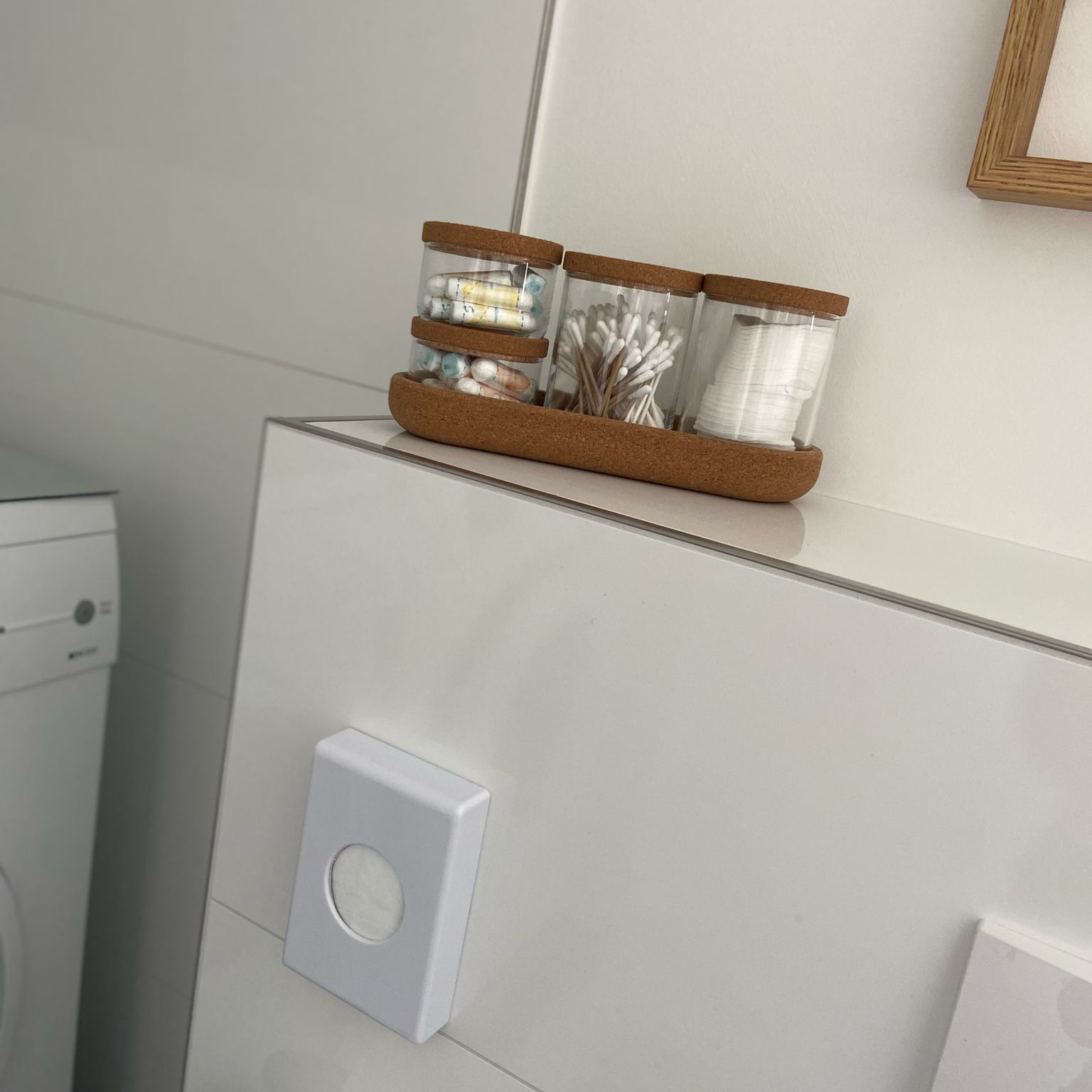 Hygieneartikel im Bad des Apartments Augustdorf